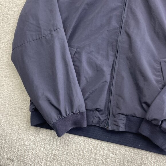 Tommy Hilfiger Jacket Men L Blue Yacht Sailing Full Zip Collared Hidden Hood - Picture 6 of 16